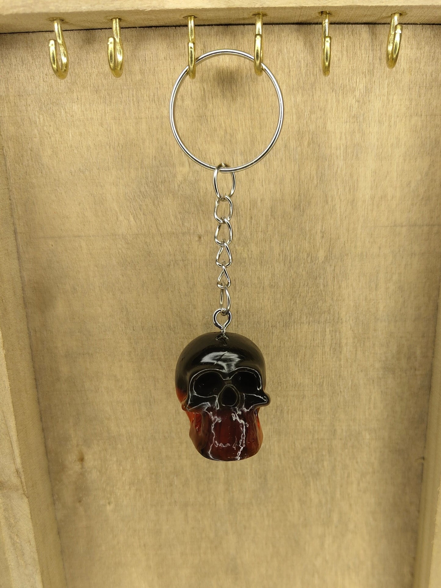 Porte-clé bicolore N°1 – Pacte rouge et noir 🗝️