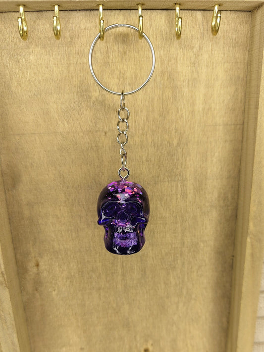 Porte-clé violet – Sortilège scintillant 🔮