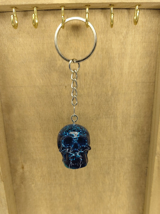 Porte-clé bleu N°2 – Abysse chic, éclat mystique 🔵