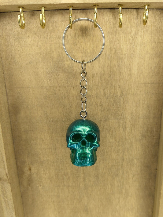 Porte-clé Mica vert N°2 – Éclat végétal, âme minérale 🪲